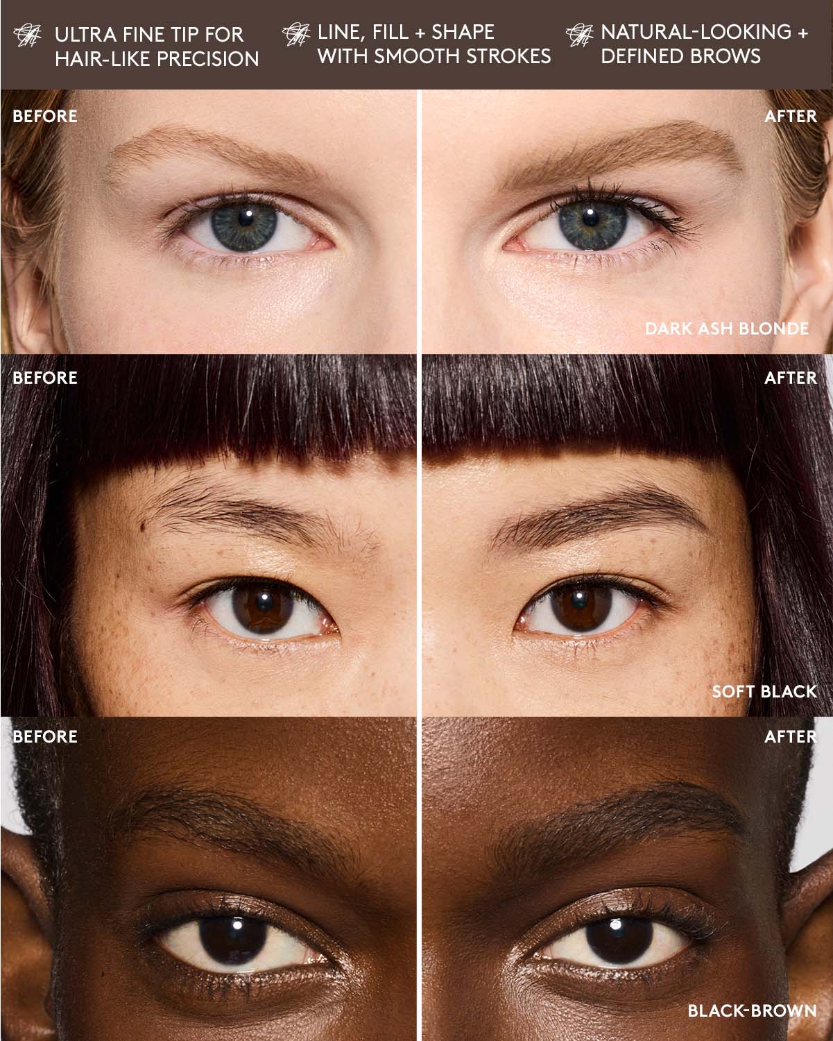 Brow MVP Ultra Fine Brow Pencil & Styler ¡ª Dark Brown