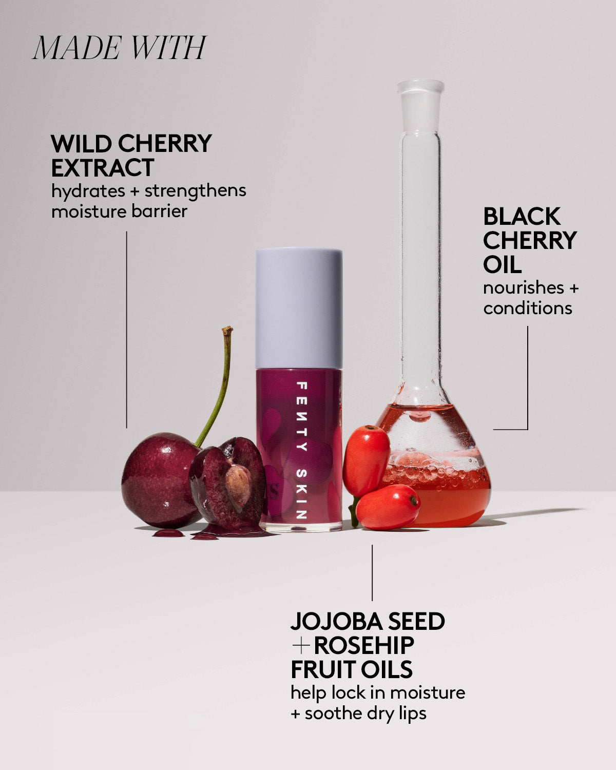 Fenty Treatz Hydrating + Strengthening Lip Oil ¡ª Black Cherry