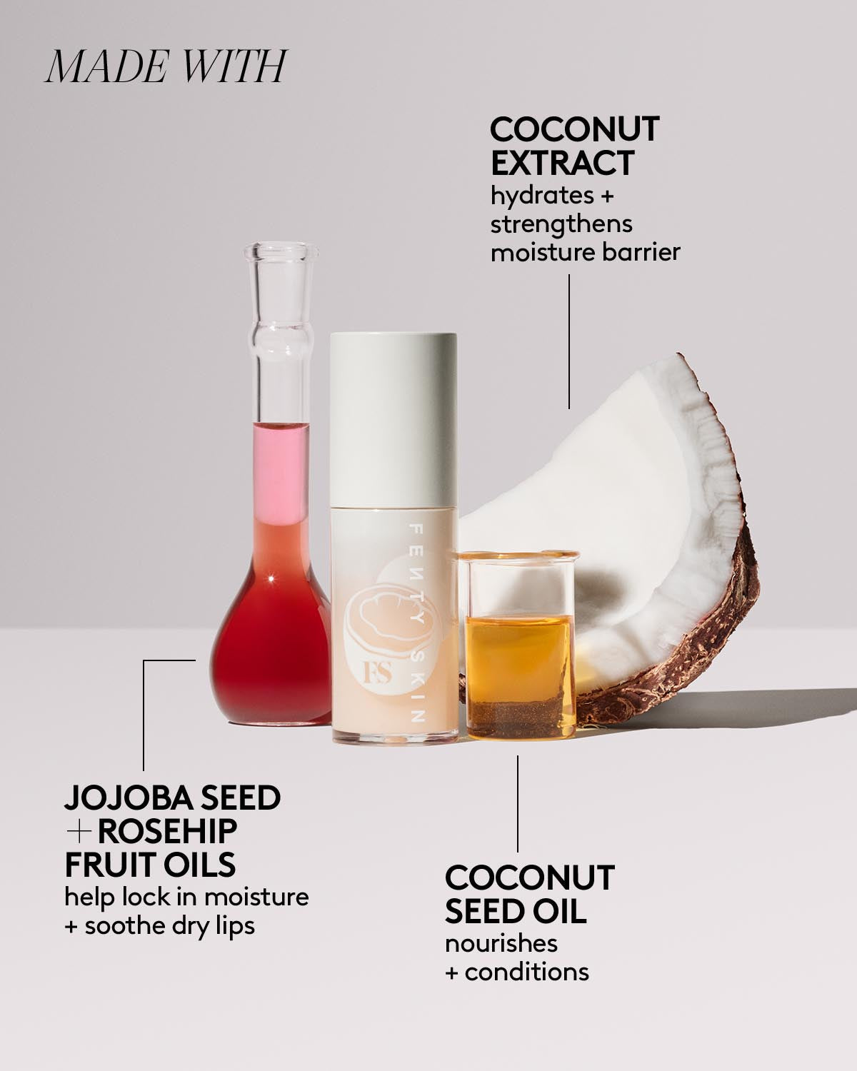 Fenty Treatz Hydrating + Strengthening Lip Oil ¡ª Coconut